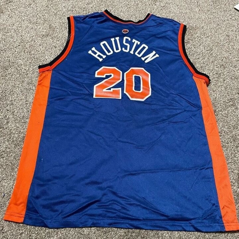 Champion New York Knicks Allan Houston 20 Jersey Mens Large 44 Blue NBA Vintage - Picture 3 of 9